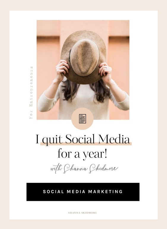 I quit social media for a year, here's why. | Shanna Skidmore #socialmedia