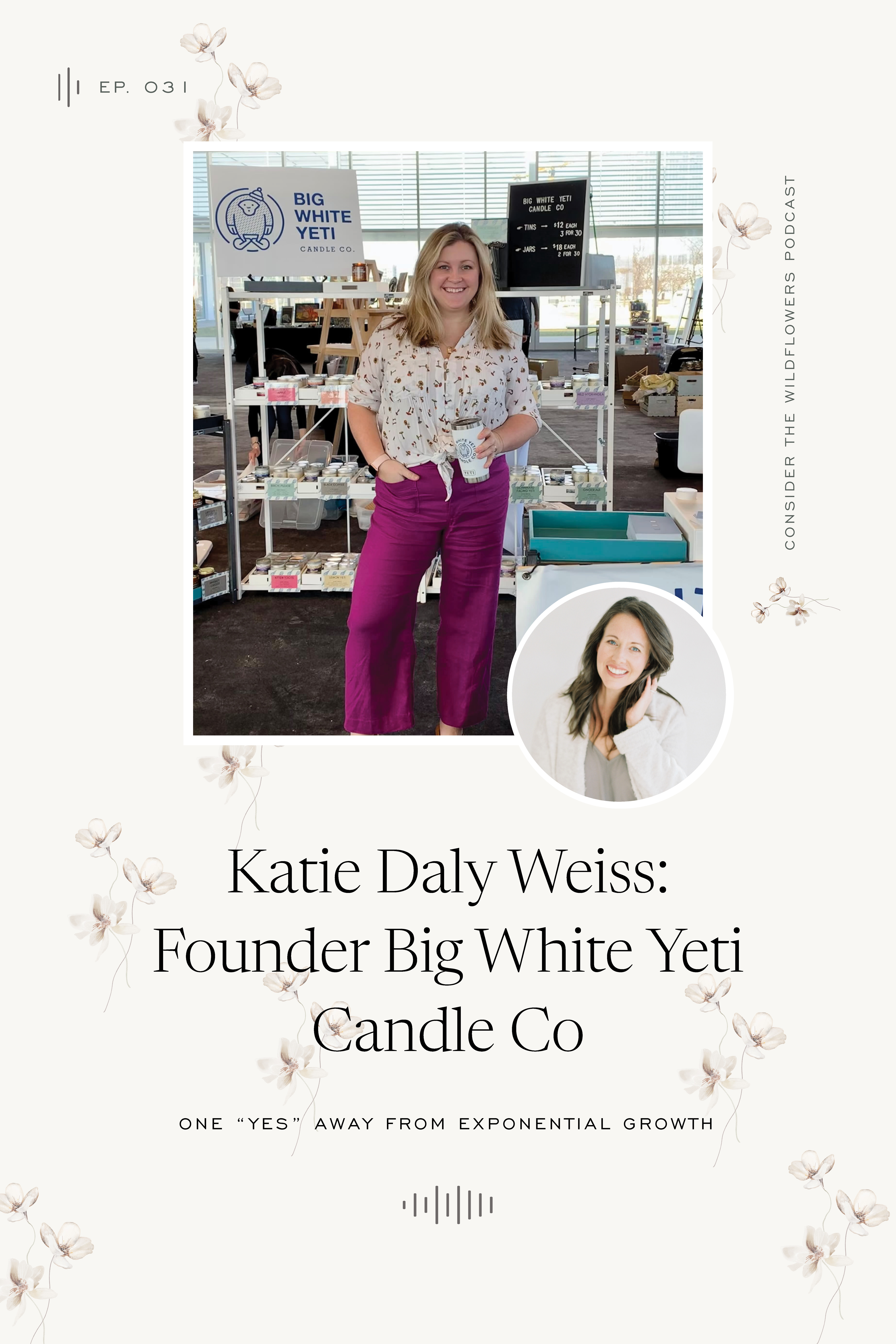 Photo of Milwaukee Candle Maker Katie Weiss founder of Big White Yeti Candle Co