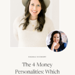 Photo of Shanna Skidmore and Megan Gillikin with Caption: The Four Money Personalities