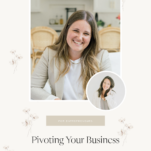 Photo of Katherine Bignon with Caption: Pivoting Your Business
