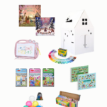 Kids Gift Guide for Christmas with collage of kids toys under $25