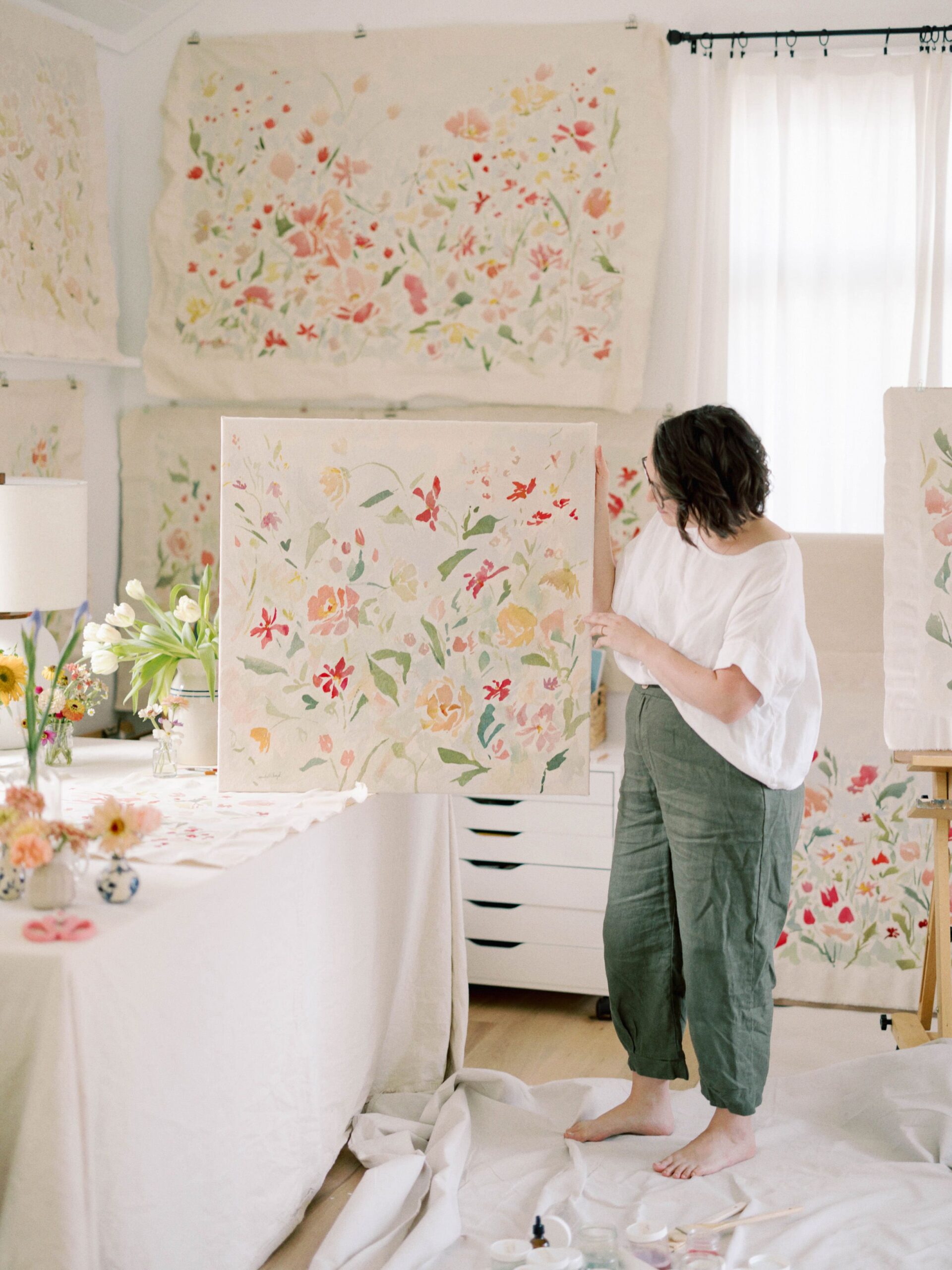 Photo of Michelle Boyd in her art studio