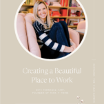 Photo of Torrance Hart, Founder of Teak and Twine, with caption: Creating a Beautiful Place to Work
