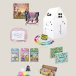 Kids Gift Guide for Christmas with collage of kids toys under $25