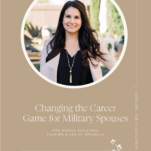 Photo of Monica Fullerton of Spouse-ly with caption Changing the Career Game for Military Spouses