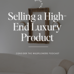 Photo of Modern Living Room with Caption: Selling a High-End Luxury Product