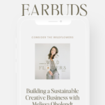 Photo of Shanna Skidmore on Consider the Wildflowers Podcast Graphic with caption: Building a Sustainable Creative Business with Melissa Oholendt of Oho Interiors