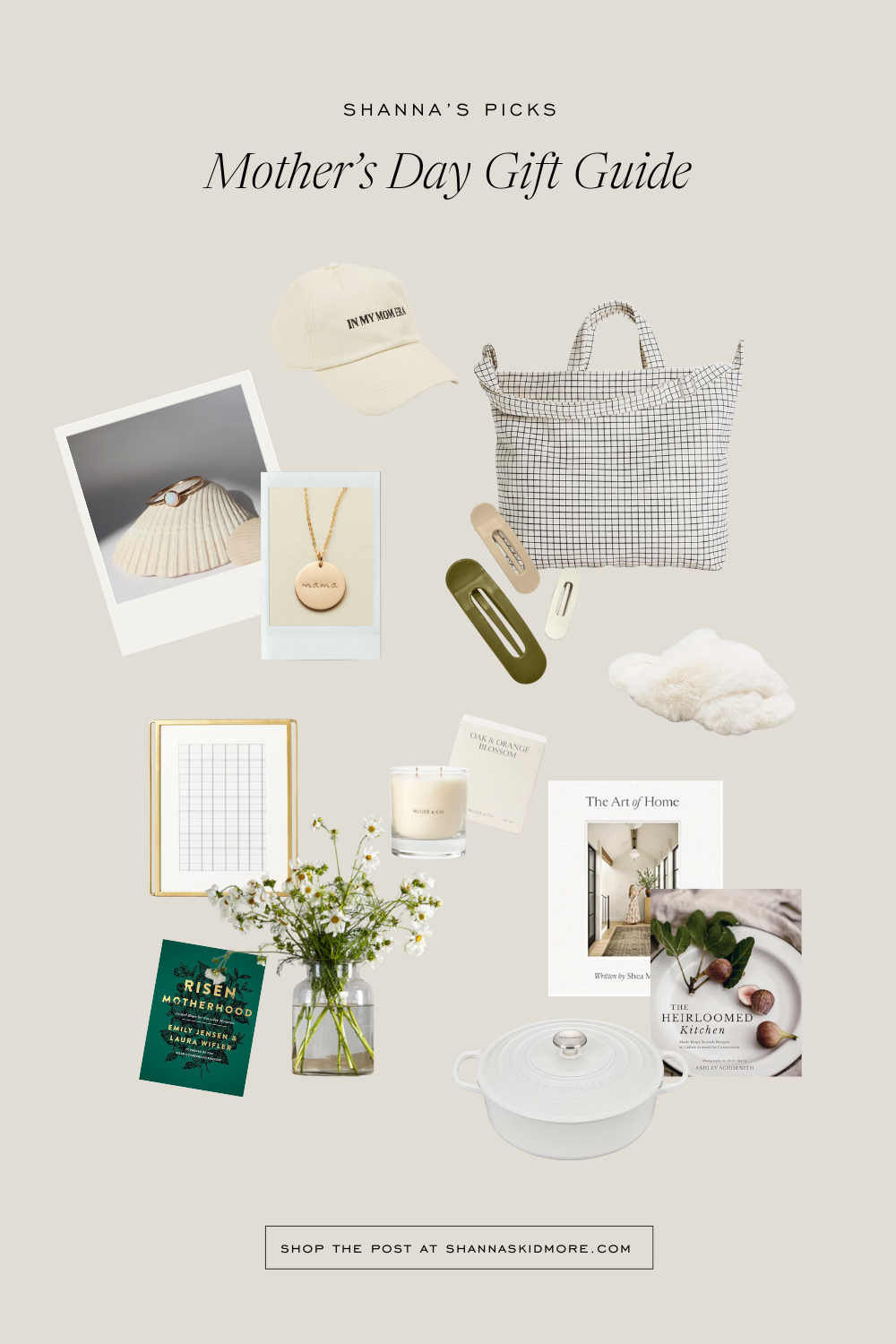 Collage of Mother's Day Gift Guide Picks by Shanna Skidmore