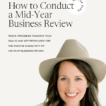 Photo of Shanna Skidmore with caption: How to Conduct a Mid-Year Business Review