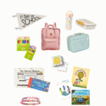 Collage of back-to-school for littles product ideas by Shanna Skidmore