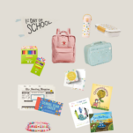 Collage of back-to-school for littles product ideas by Shanna Skidmore