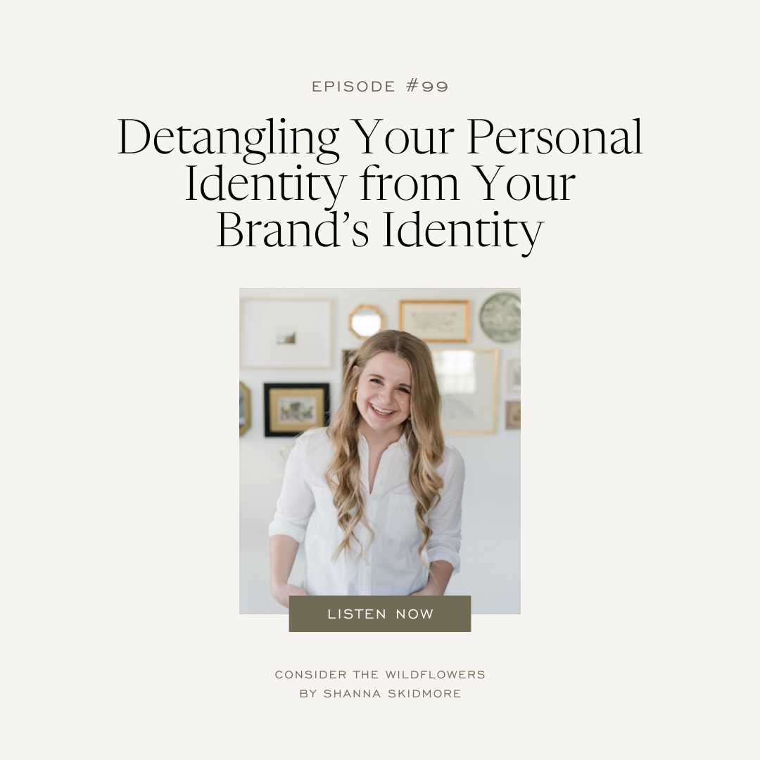 Photo of Brand Photographer Rachael Leigh with caption: Detangling Your Personal Identity from Your Brand's Identity