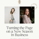 Photo of Laura Wifler with caption: Turning the Page on a New Season in Business