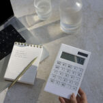 Photo of calculator and financial plan